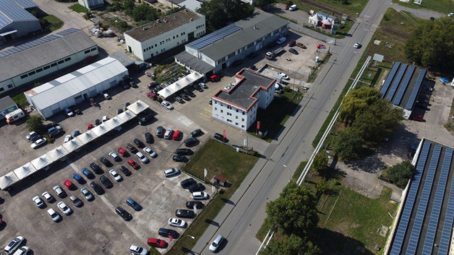 Luftbild Gesch�ftshaus Brandenburg an der Havel