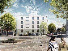 Ansicht Karl-Marx-Str Baugenehmigtes MFH in Bestlage: Marienberg � Uniklinikum � TH � Oberlandesgericht