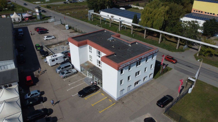 Luftbild Gesch�ftshaus Brandenburg an der Havel