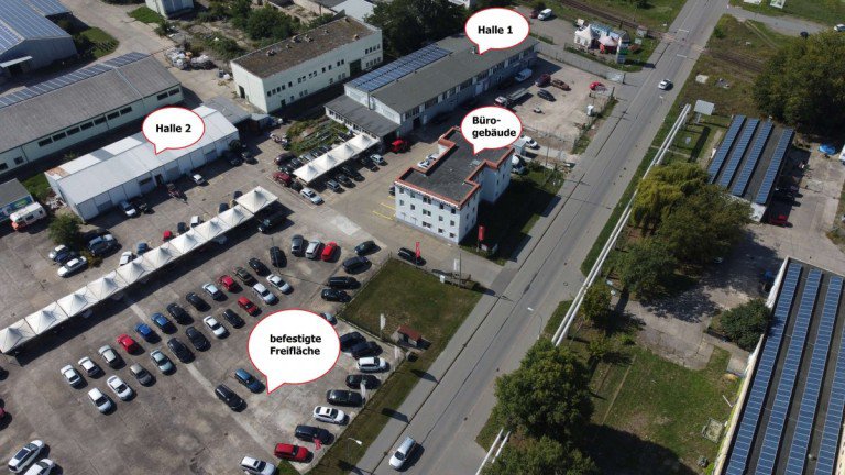 Luftbild Gesamtkomplex Brandenburg an der Havel Gesch�ftshaus Dienstleistungszentrum rund ums Automobil