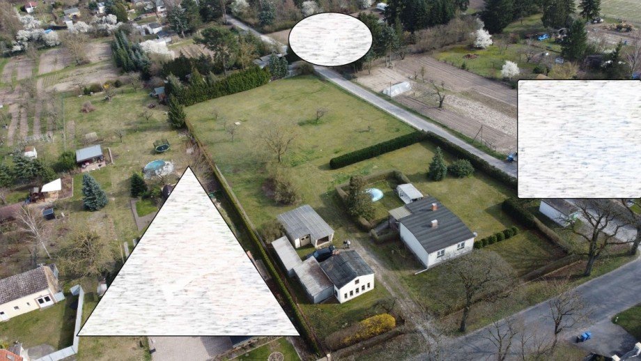 Luftbild von West Einfamilienhaus Beetzsee